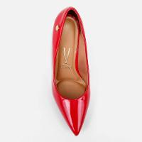 Scarpin Vizzano Bico Fino Salto Médio Verniz - Vermelho - 3