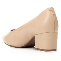 Scarpin Vizzano Bico Fino Salto Bloco - Bege - 1