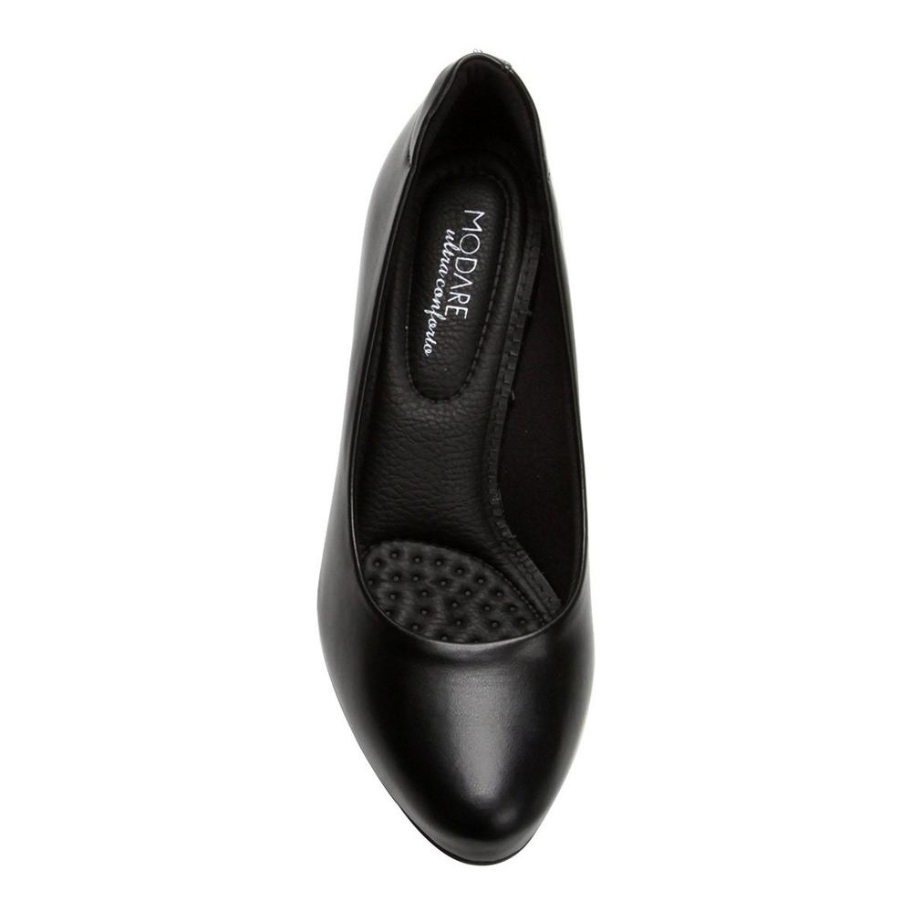 Scarpin Modare Ultraconforto Salto Médio Grosso - Preto - 4