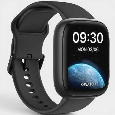 Relógio Inteligente X-Watch Prisma Smart Watch + 4 Pulseiras de Silicone Masculino - Preto