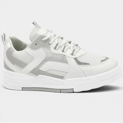 Tênis Ramarim Streetwear Flatform Casual Feminino - Branco e Cinza