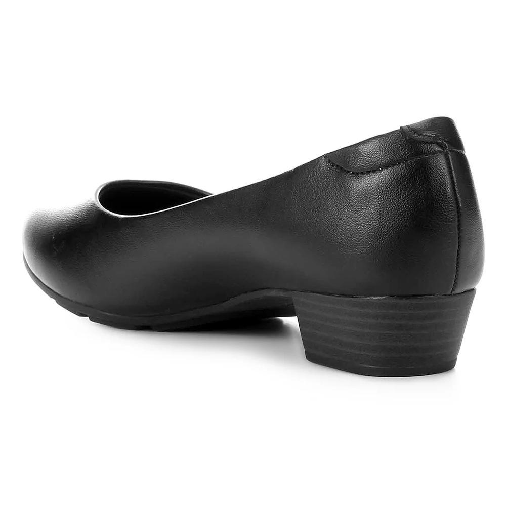 Sapato Modare Ultra Conforto Napa Salto Baixo - Preto - 4