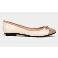 Sapatilha Moleca Laço Matelassê Feminina - Creme - 1