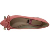 Sapatilha Moleca Laço Bico Fino Camurça - Rosa - 3