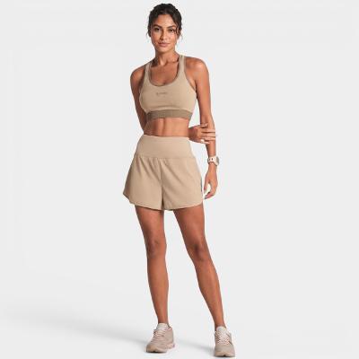 Top Lupo LSport Seamless Dupla Face Core Feminino - Bege e Marrom