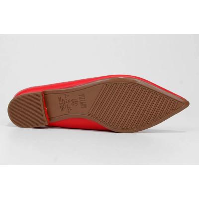Sapatilha Vizzano Salto Baixo Bico Fino - Vermelho
