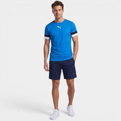 Camiseta Puma Team Rise Jersey Masculina - Azul e Preto