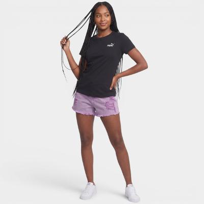 Camiseta Puma Small Logo Tee Feminina - Preto