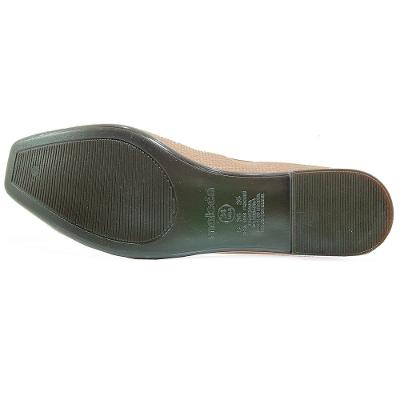 Sapatilha Moleca Bico Quadrado Tresse Metal - Rosa