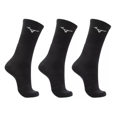 Kit Meia Mizuno Cano Alto Training Pacote com 3 pares - Preto