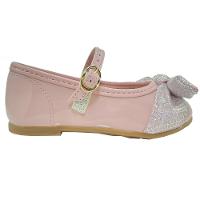 Sapatilha Boneca Molekinha Verniz Laço Holográfico - Rosa - 2