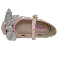 Sapatilha Boneca Molekinha Verniz Laço Holográfico - Rosa - 3