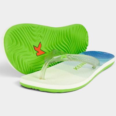 Chinelo Kenner Summer Flow Masculino - Branco e Verde