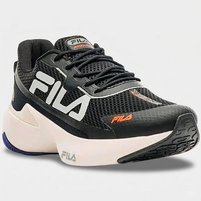 Tênis Fila Recovery Masculino - Preto e Laranja