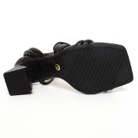 Sandália Vizzano Tiras Strass Salto Bloco - Preto - 1