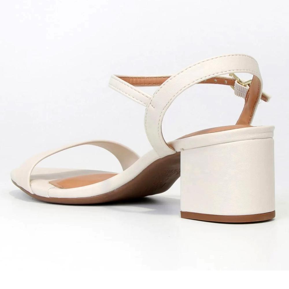 Sandália Vizzano Salto Médio Feminina - Branco - 4