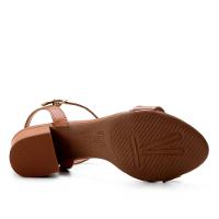 Sandália Vizzano Salto Médio Feminina - Caramelo - 5