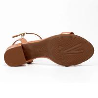 Sandália Vizzano Salto Grosso Feminina - Nude - 1