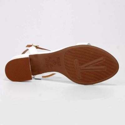 Sandália Vizzano Salto Grosso Feminina - Branco