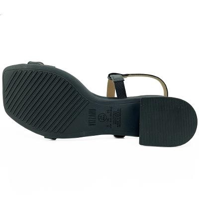 Sandália Vizzano Salto Bloco Pelica Feminina - Preto