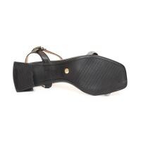 Sandália Vizzano Salto Bloco Strass Feminina - Preto - 5