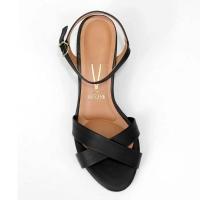 Sandália Vizzano Salto Bloco Médio Feminina - Preto - 3