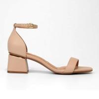 Sandália Vizzano Salto Bloco Feminina - Bege - 2