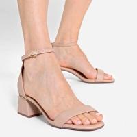 Sandália Vizzano Salto Bloco Feminina - Bege - 6