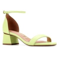 Sandália Vizzano Salto Bloco Feminina - Amarelo - 1