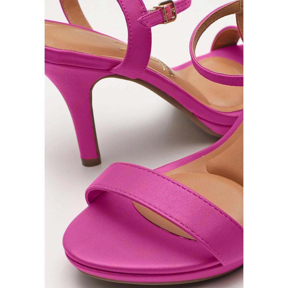 Sandália Vizzano Meia Pata Salto Alto Aberta - Pink - 3