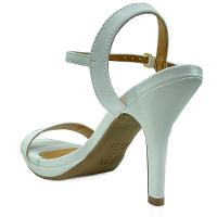 Sandália Vizzano Meia Pata Salto Alto Aberta - Branco