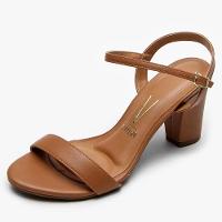 Sandália Vizzano Lisa Básica Feminina - Caramelo - 1