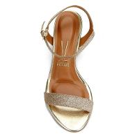 Sandália Vizzano Gliter Salto Bloco Feminina - Ouro - 2