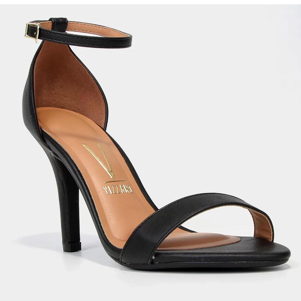 Sandália Vizzano Básica Salto Alto Feminina - Preto - 1