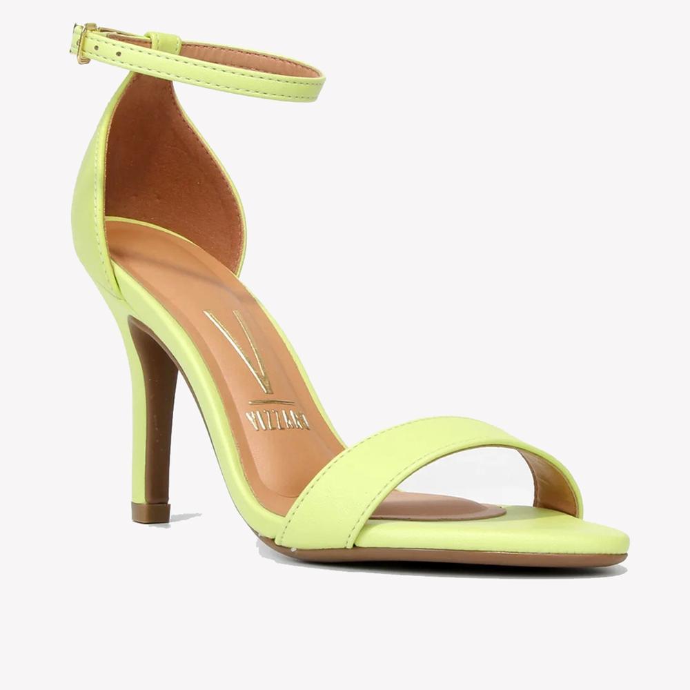 Sandália Vizzano Básica Salto Alto Feminina - Verde Claro - 1