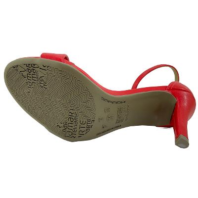 Sandália Via Marte Básica Salto Fino Feminina - Vermelho