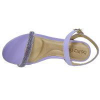 Sandália Plataforma Beira Rio XII Brilho Feminina - Lilás - 3