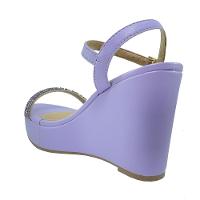 Sandália Plataforma Beira Rio XII Brilho Feminina - Lilás