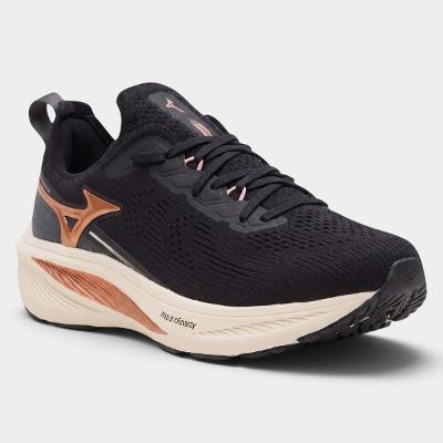 Tênis Mizuno Sunrise Feminino - Preto e Bronze