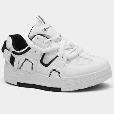 Tênis Ramarim Streetwear Plataforma Feminino - Branco e Preto