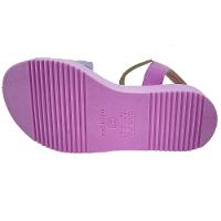 Sandália Infantil Molekinha Flatform Matelassê - Rosa e Lilás - 5