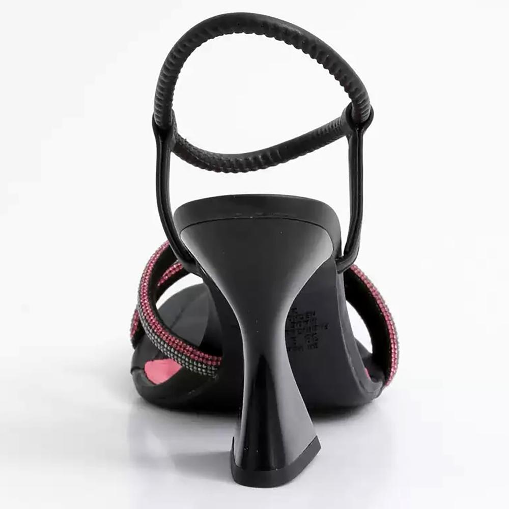 Sandália Dakota Salto Taça Strass Feminina - Preto - 4