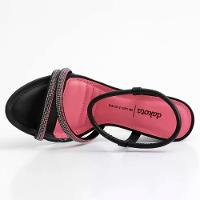 Sandália Dakota Salto Taça Strass Feminina - Preto - 3