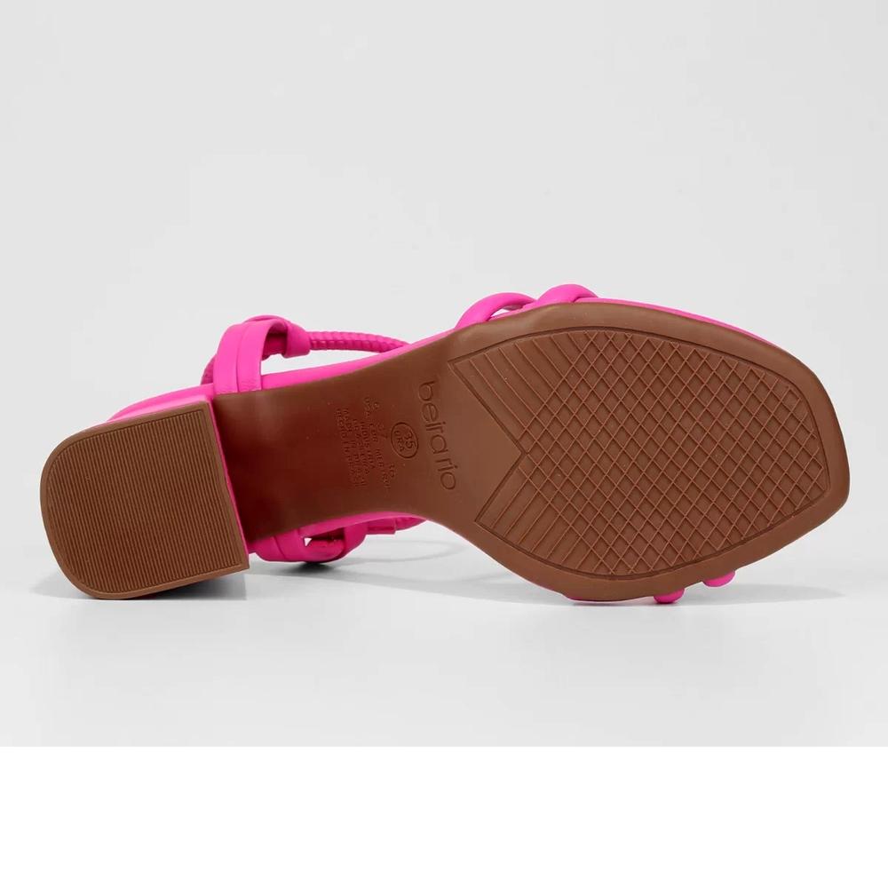 Sandália Beira Rio Calce Fácil Salto Bloco - Rosa - 5