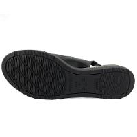 Sandália Anabela Baixa Piccadilly Metal Logo - Preto - 4