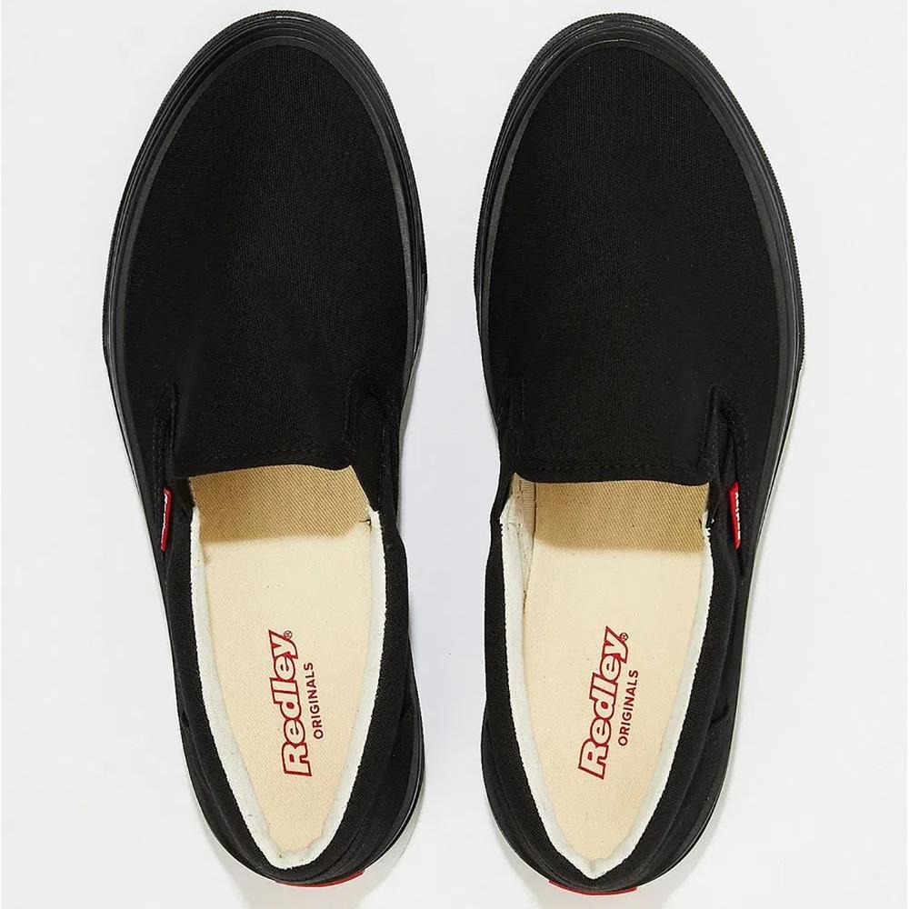 Tênis Slip On Redley Originals Monocromo All Black - Preto - 3