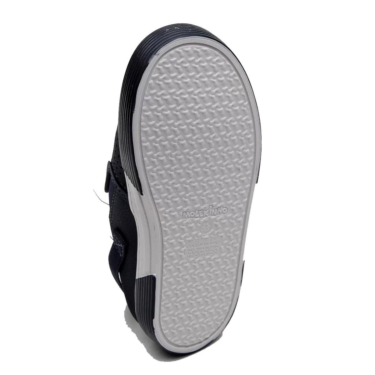 Slip On Infantil Molekinho Microperfuros Casual - Marinho - 4