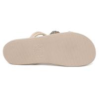 Rasteira Mississipi Flatform Pedraria Calce Fácil - Bege Claro - 5