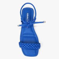 Rasteira Dakota Tramada Amarração Feminina - Azul - 3