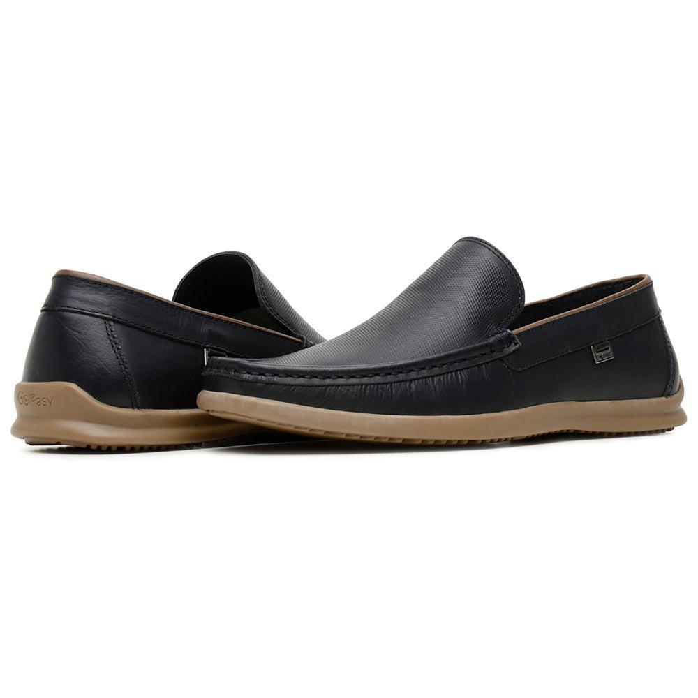Mocassim Couro Freeway Coimbra Masculino - Preto - 3